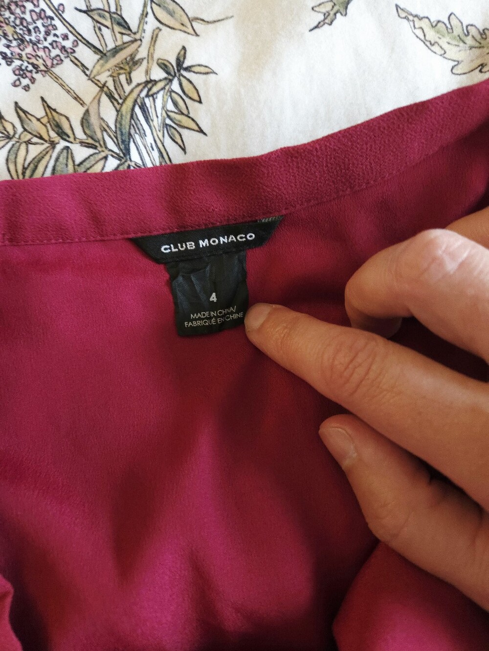 Club Monaco Raspberry Ruffled Mini Skirt - Picture 2 of 7